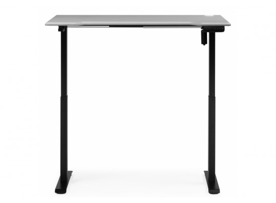 Компьютерный стол Маркос 120х75 светло-серый / черный в Кургане