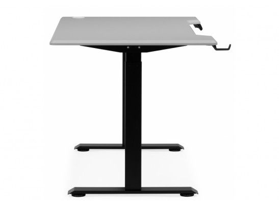 Компьютерный стол Маркос 120х75 светло-серый / черный в Кургане