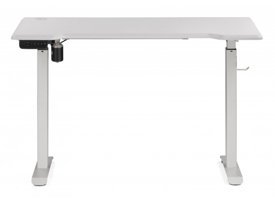 Компьютерный стол Маркос с механизмом подъема 120х75х75 белый / шагрень белая в Кургане