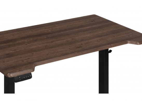 Компьютерный стол Маркос с механизмом подъема 120х75х75 черный / кантри орех в Кургане