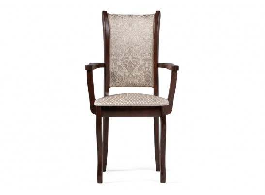 Кресло Вилмот темный орех / бежевый в Кургане