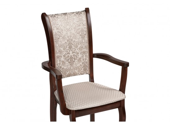 Кресло Вилмот темный орех / бежевый в Кургане