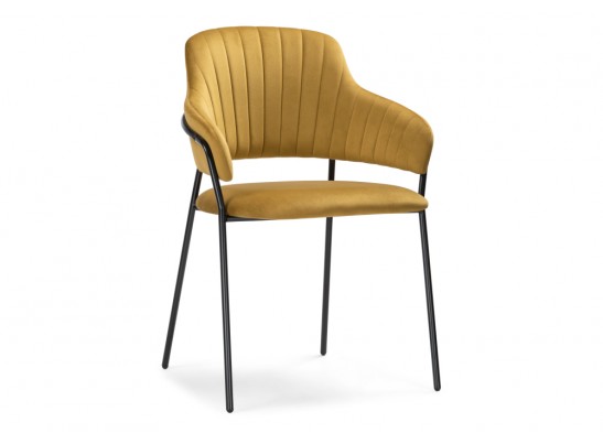 Обеденная группа Ирта дерево / желтый / черный глянец в Кургане