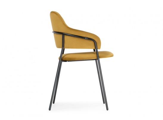 Обеденная группа Ирта дерево / желтый / черный глянец в Кургане