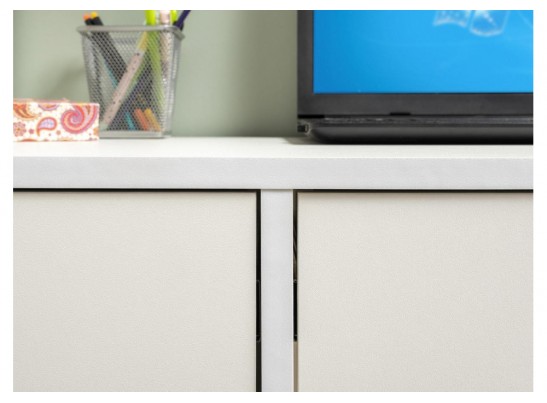 Письменный стол Комфорт 12.77 F белый РЕ шагрень в Кургане