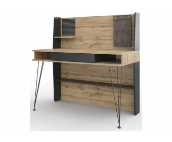 Письменный стол Нобира антрацит / дуб ирландский