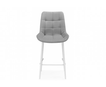 Полубарный стул Челси светло-серый (zd 960) / белый