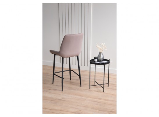 Полубарный стул Седа 360 латте (zd 290) / черный в Кургане