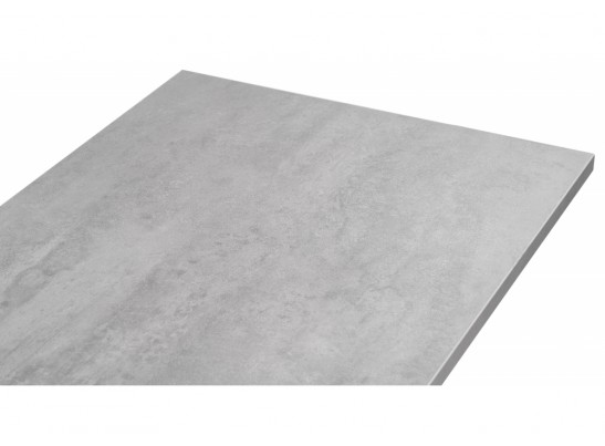 Стол Алеста Лофт 120х60х77 25 мм бетон / белый матовый в Кургане