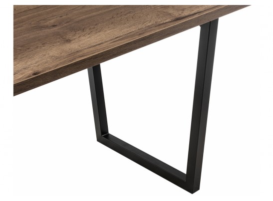 Стол Эльпатия 150 дуб велингтон / черный матовый в Кургане