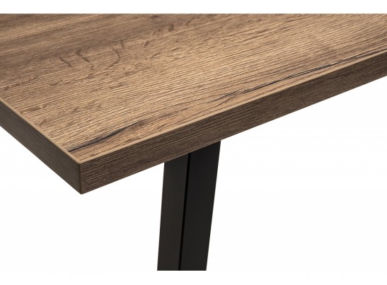 Стол Эльпатия 150 дуб велингтон / черный матовый в Кургане