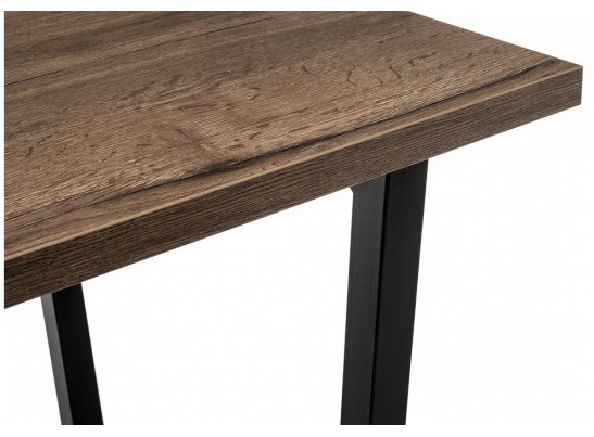 Стол Эльпатия 150 дуб велингтон / черный матовый в Кургане