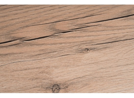 Стол Лота Лофт 120 25 мм дуб делано светлый / белый матовый в Кургане