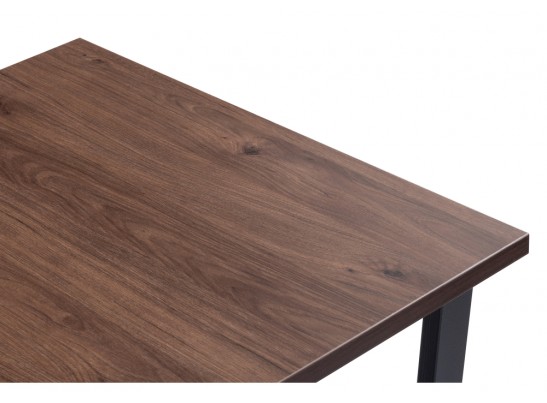 Стол Лота Лофт 120 25 мм гикори / черный матовый в Кургане