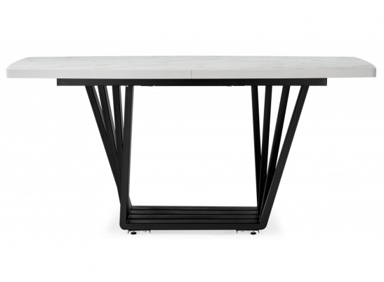 Деревянный стол Эудес 160(205)х90 сабия / черный