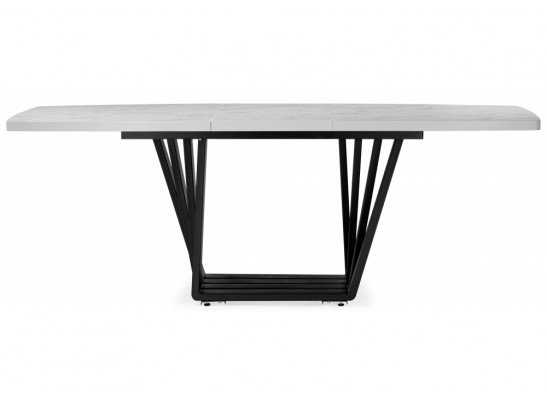 Деревянный стол Эудес 160(205)х90 сабия / черный