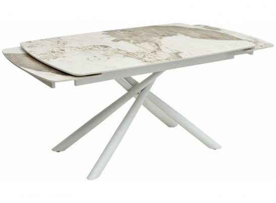 Стол Rivoli gloss luxury pandora sintered stone / white в Кургане