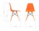 Стул Eames PC-015 оранжевый в Кургане