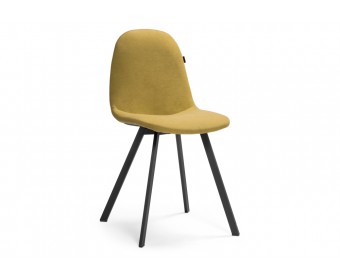 Стул на металлокаркасе Агот горчичный /  черный