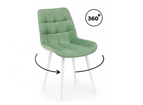 Стул на металлокаркасе Челси 360 К фисташковый (zd 651) / белый в Кургане