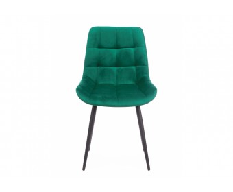 Стул на металлокаркасе Челси К зеленый (zd 667) / черный