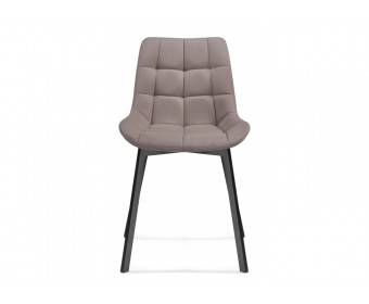 Стул на металлокаркасе Челси латте / черный