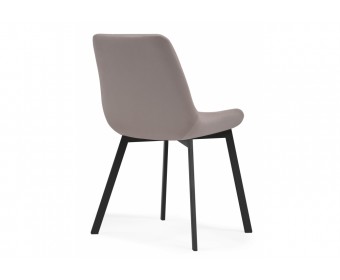 Стул на металлокаркасе Челси латте / черный