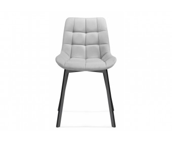 Стул на металлокаркасе Челси светло-серый / черный