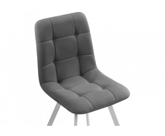 Стул на металлокаркасе Чилли белый каркас / темно-серый