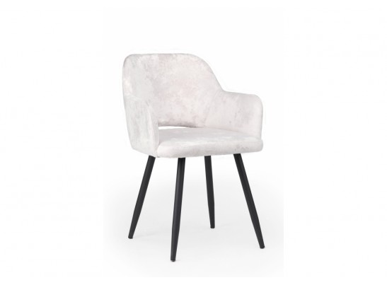 Стул на металлокаркасе Эолин светло-бежевый (simple 011) / черный в Кургане