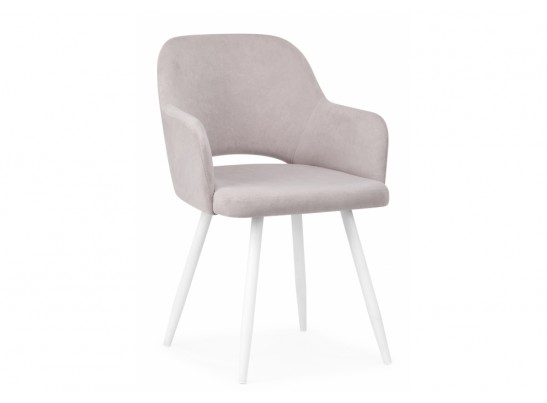 Стул на металлокаркасе Эолин светло-серый (glory 36) / белый в Кургане