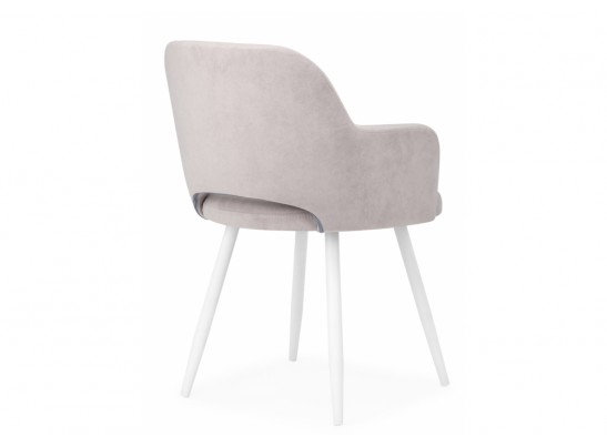 Стул на металлокаркасе Эолин светло-серый (glory 36) / белый в Кургане