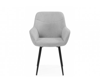 Стул на металлокаркасе Флюид светло-серый (zd 960) / черный