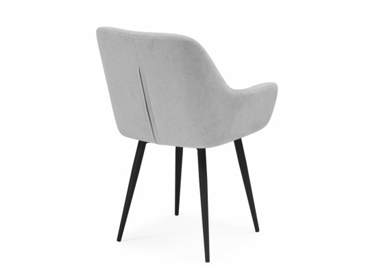 Стул на металлокаркасе Флюид светло-серый (zd 960) / черный в Кургане