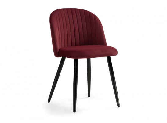 Стул на металлокаркасе Gabi 1 wine red / black в Кургане