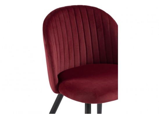 Стул на металлокаркасе Gabi 1 wine red / black в Кургане