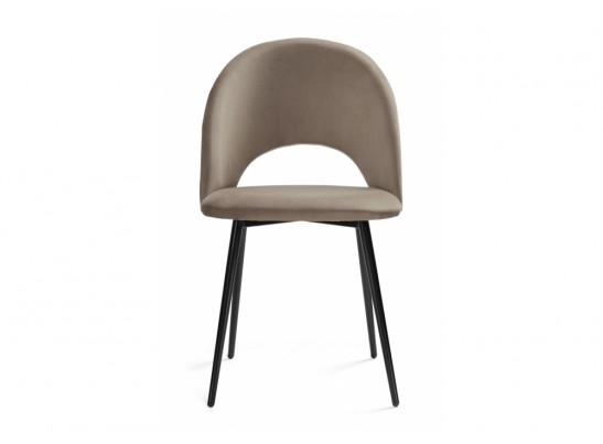 Стул на металлокаркасе Ирре светло-коричневый / черный глянец в Кургане