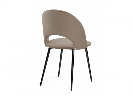 Стул на металлокаркасе Ирре светло-коричневый / черный глянец в Кургане