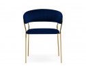 Стул на металлокаркасе Kamelia 1 dark blue / gold в Кургане