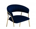 Стул на металлокаркасе Kamelia 1 dark blue / gold в Кургане