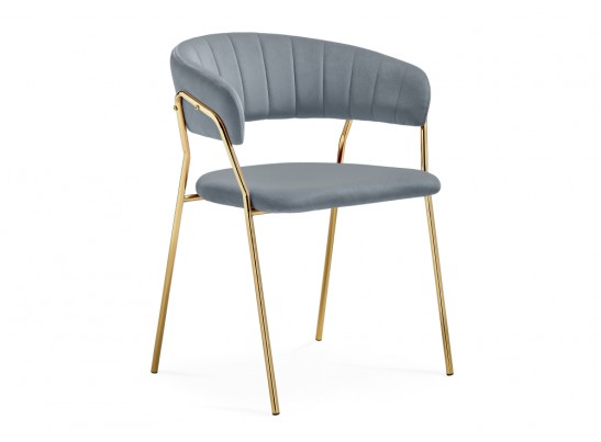 Стул на металлокаркасе Kamelia 1 gray / gold в Кургане