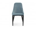 Стул на металлокаркасе Kora light blue / black