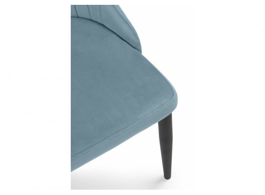 Стул на металлокаркасе Kora light blue / black