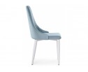 Стул на металлокаркасе Kora light blue / white в Кургане