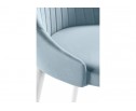 Стул на металлокаркасе Kora light blue / white в Кургане