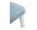 Стул на металлокаркасе Kora light blue / white в Кургане