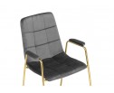 Стул на металлокаркасе Lana dark grey / gold в Кургане