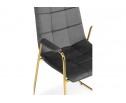 Стул на металлокаркасе Lana dark grey / gold в Кургане