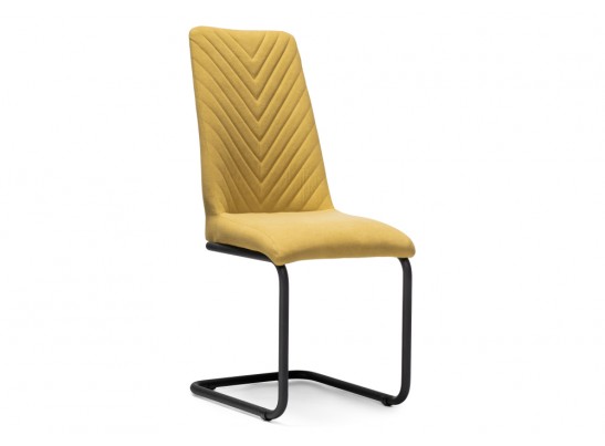 Стул на металлокаркасе Лулла черный / горчичный в Кургане
