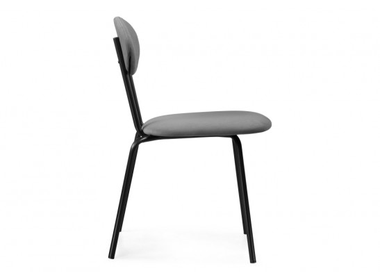 Стул на металлокаркасе Мареон катания сильвер / черный матовый в Кургане